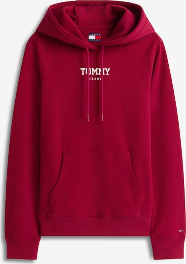 Megztinis be užsegimo 'ESS' iš Tommy Jeans, spalva – uogų spalva / balta, Prekių apžvalga