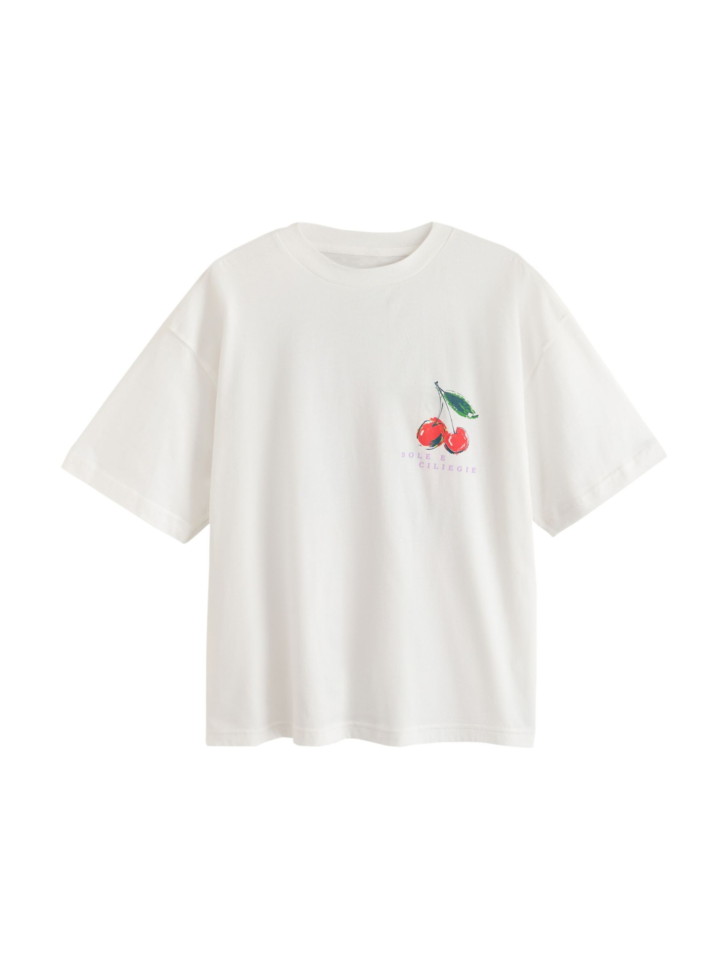 Next Oversized tričko ve velikosti XS - zelená / švestková / červená / bílá, Produkt
