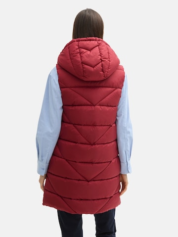 TOM TAILOR Weste in Rot