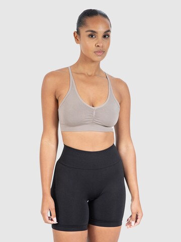 Smilodox Bralette Sports Bra in Brown: front