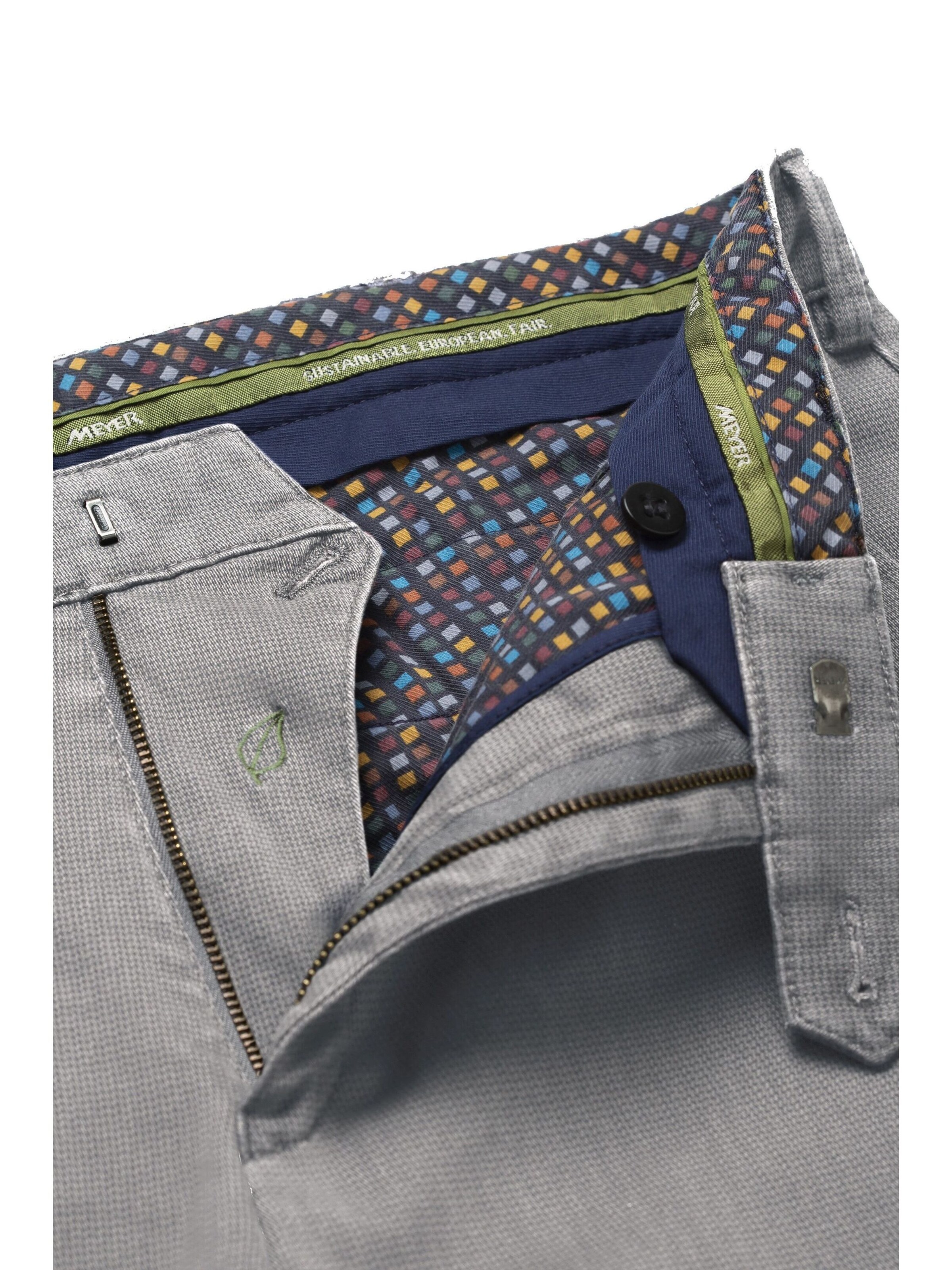 Regular Pantalon chino 'Rio 2-7648' MEYER en gris