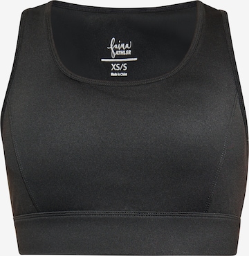 faina Athlsr Sports Bra in Black: front