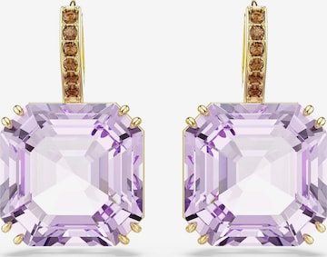 Swarovski Ohrringe in Lila: Vorderseite