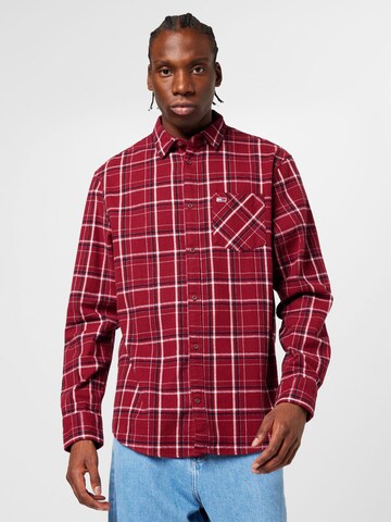 Regular fit Camicia di Tommy Jeans in rosso: frontale