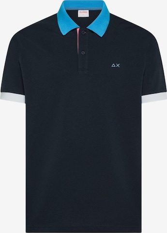 T-Shirt 'SUN68 POLO 3 COLOR WAY S/S POLO' SUN68 en bleu : devant