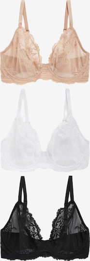 Next Krūšturis, krāsa - tumši bēšs / melns / balts, Preces skats