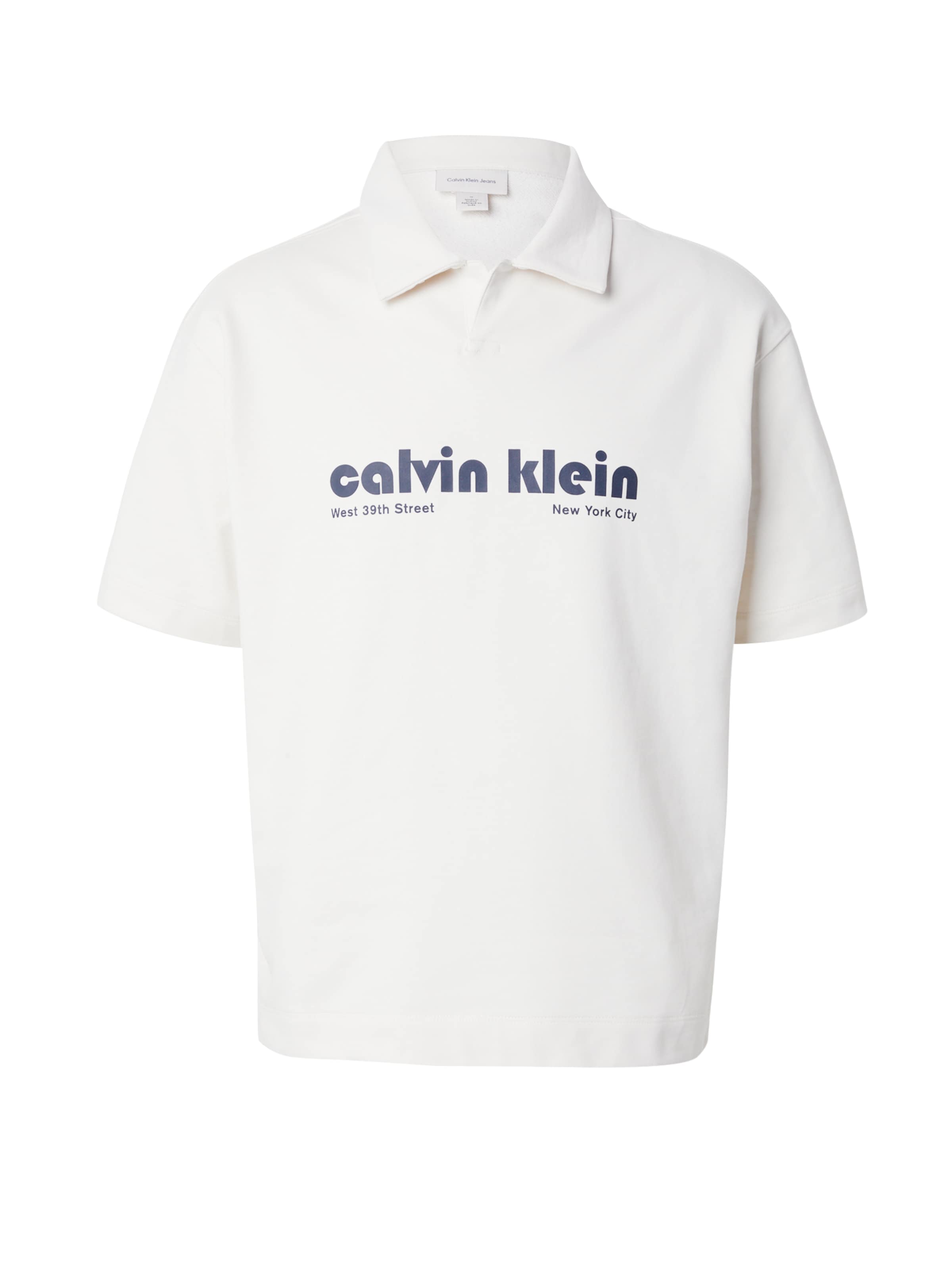 Calvin Klein Jeans Μπλουζάκι σε λευκό: μπροστά