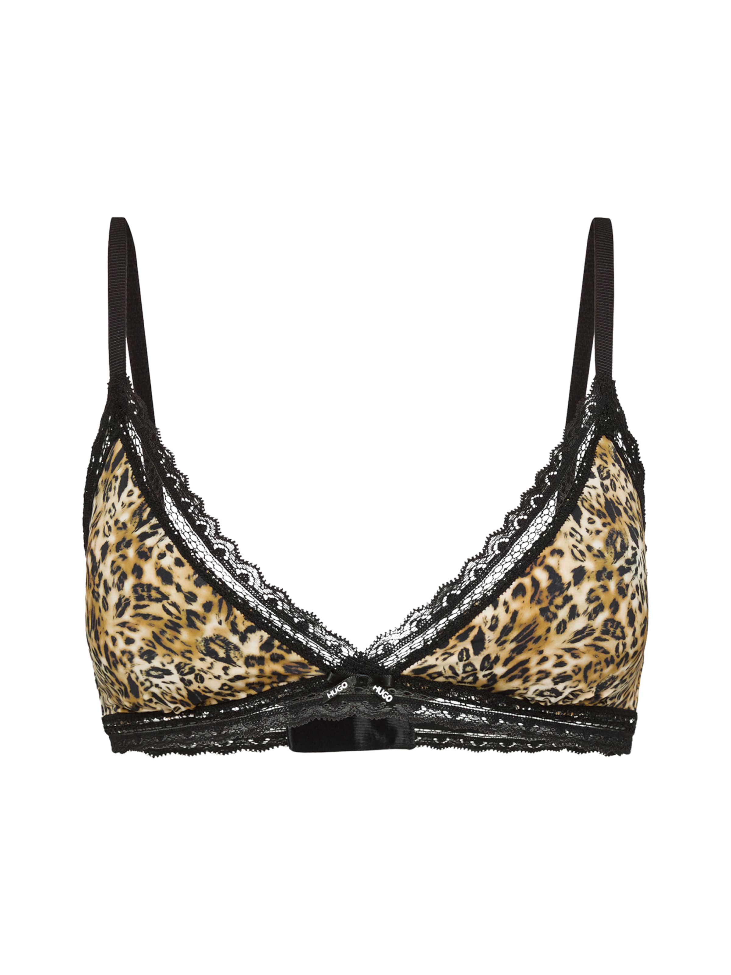 HUGO Triangle Bra in Beige: front