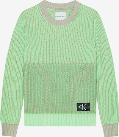 Calvin Klein Jeans Pullover in grau / grün, Produktansicht