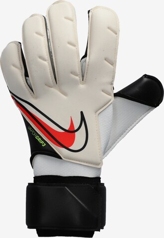 NIKE Athletic Gloves in White: front