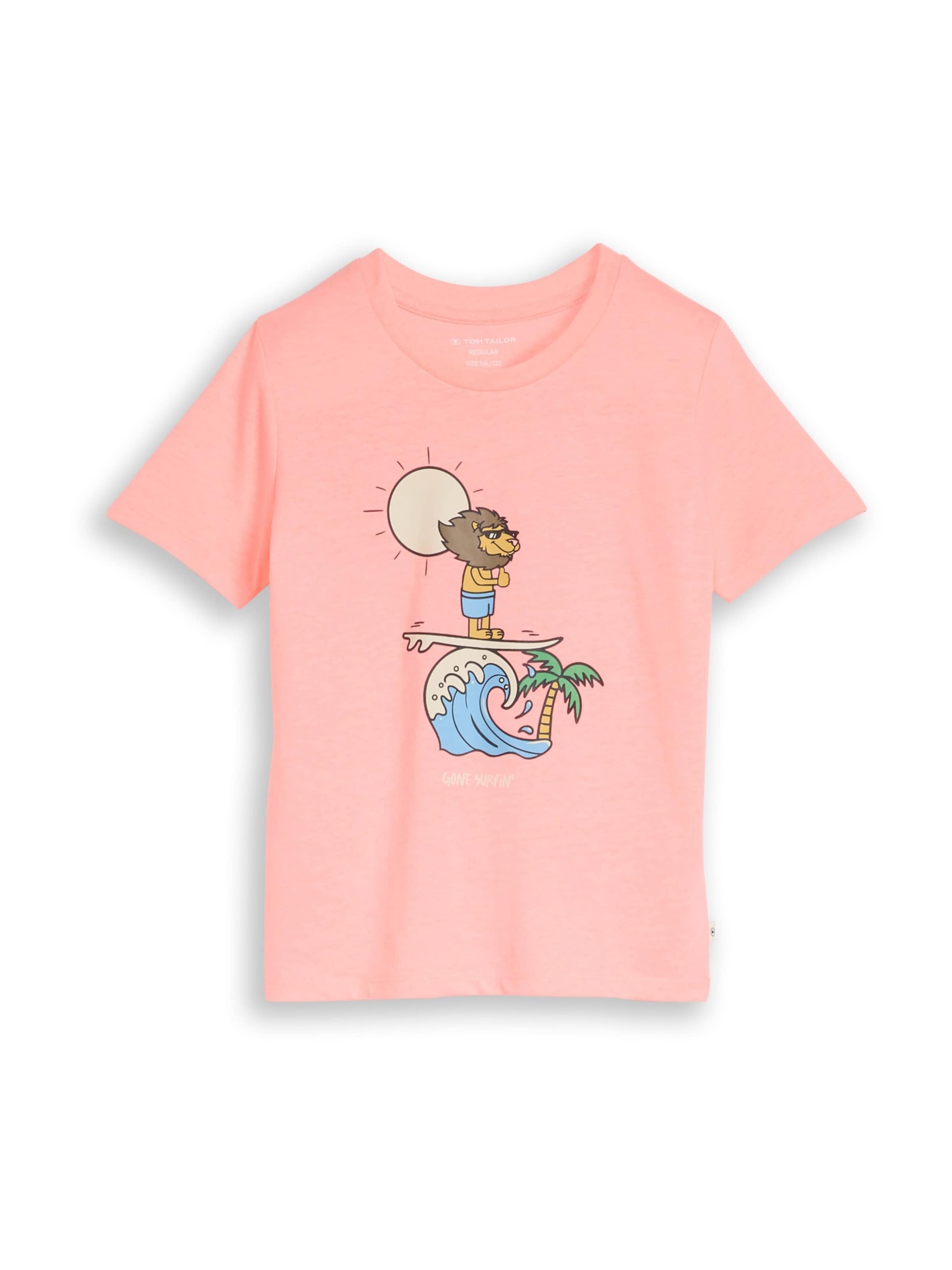 Tricou de la TOM TAILOR pe roz: față
