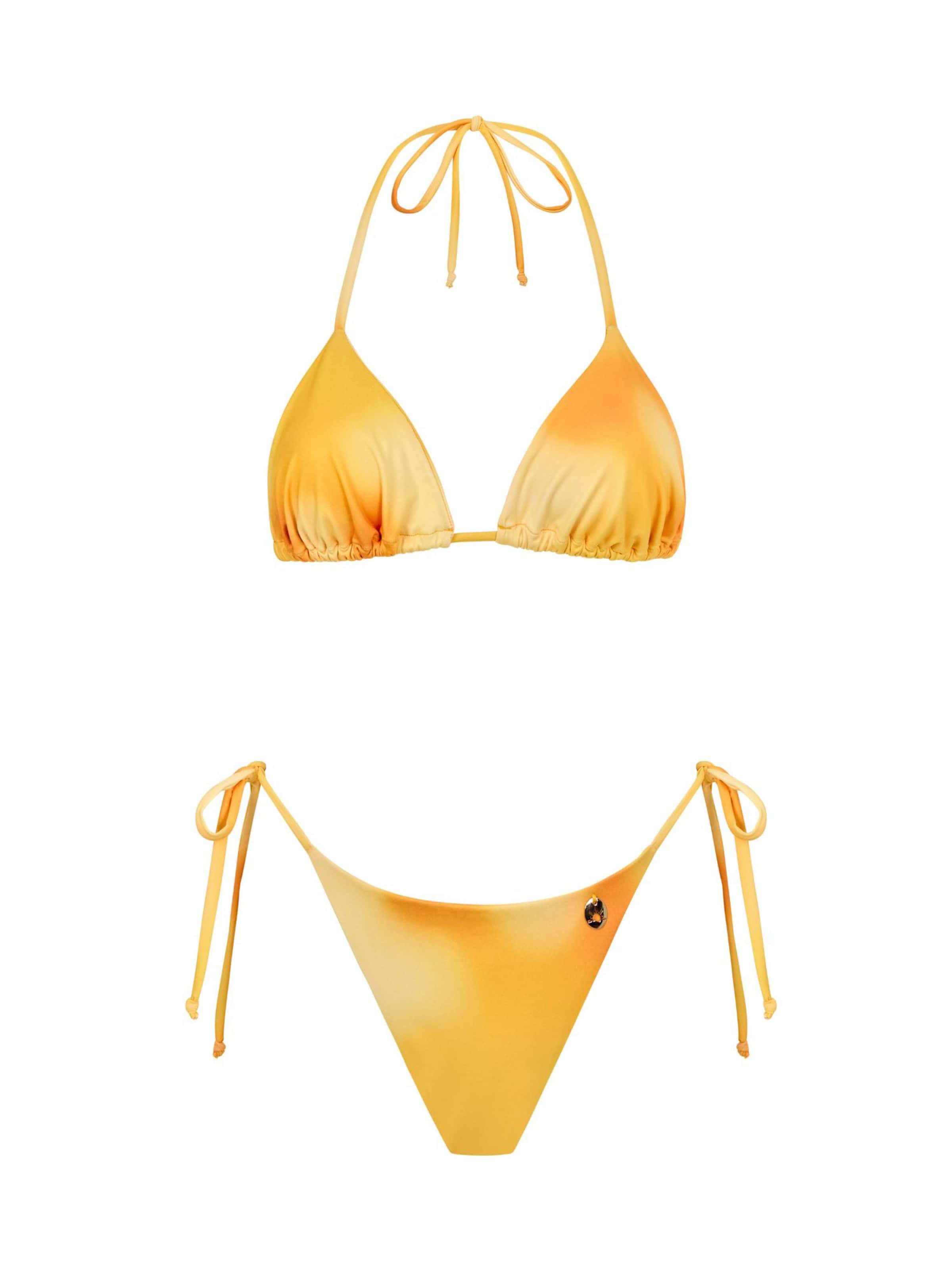 Acuarela Brand Triangel Bikini 'Sunrise Set' i gul: forside