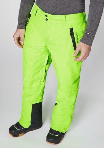 CHIEMSEE Regular Outdoor Pants 'Taos' in Green