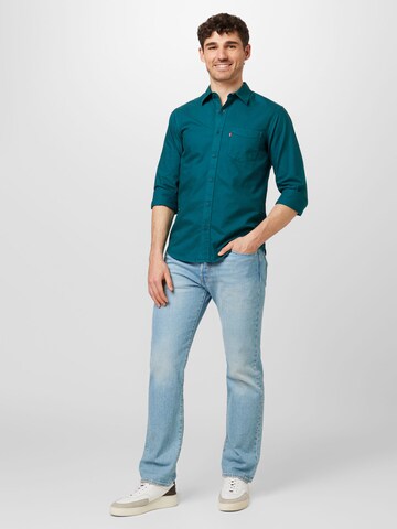 LEVI'S ® Regular Fit Shirt 'Sunset 1 Pocket Standard' in Blau