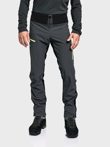 Schöffel Regular Outdoor trousers 'Rinnen' in Grey: front