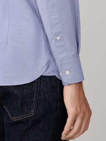 Hackett London Regular fit Zakelijk overhemd 'Puppytooth' in Blauw