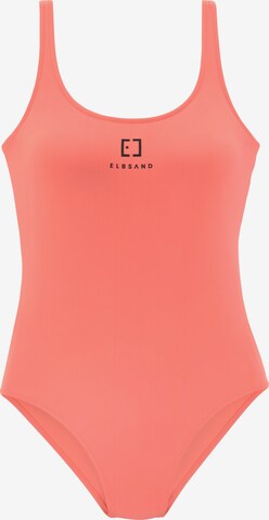 Invisible Maillot de bain Elbsand en orange : devant