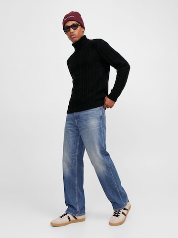 Jack & Jones Premium Пуловер 'JPRBlucallum' в черно