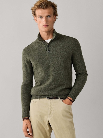 Hackett London Sweater in Green: front