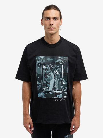 T-Shirt 'De Tommaso' Carlo Colucci en noir : devant