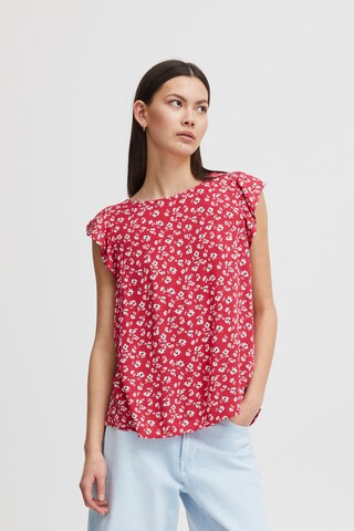 ICHI Blouse ' Ihmarrakech To6' in Red: front