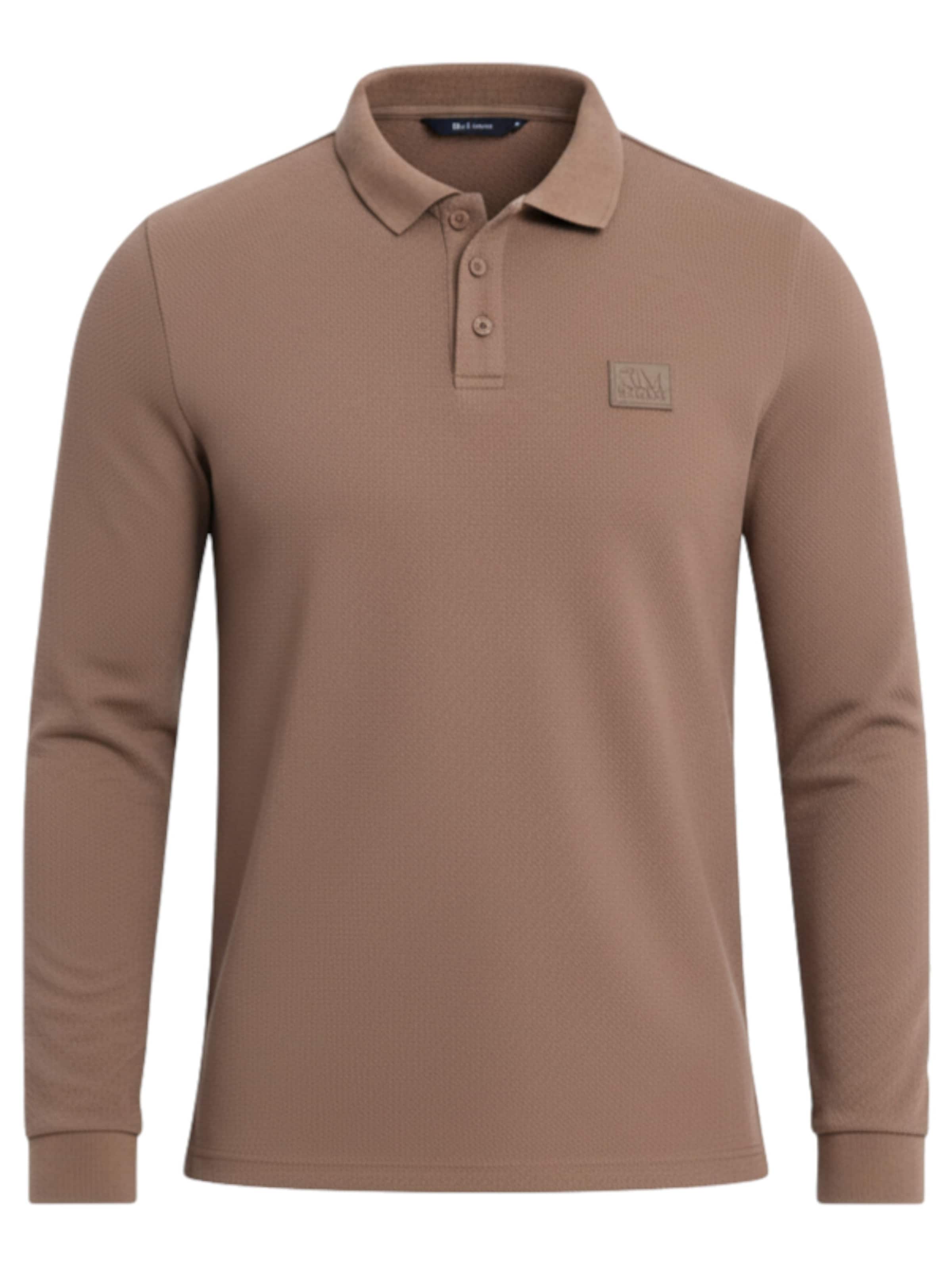 Ombre Shirt in Brown: front