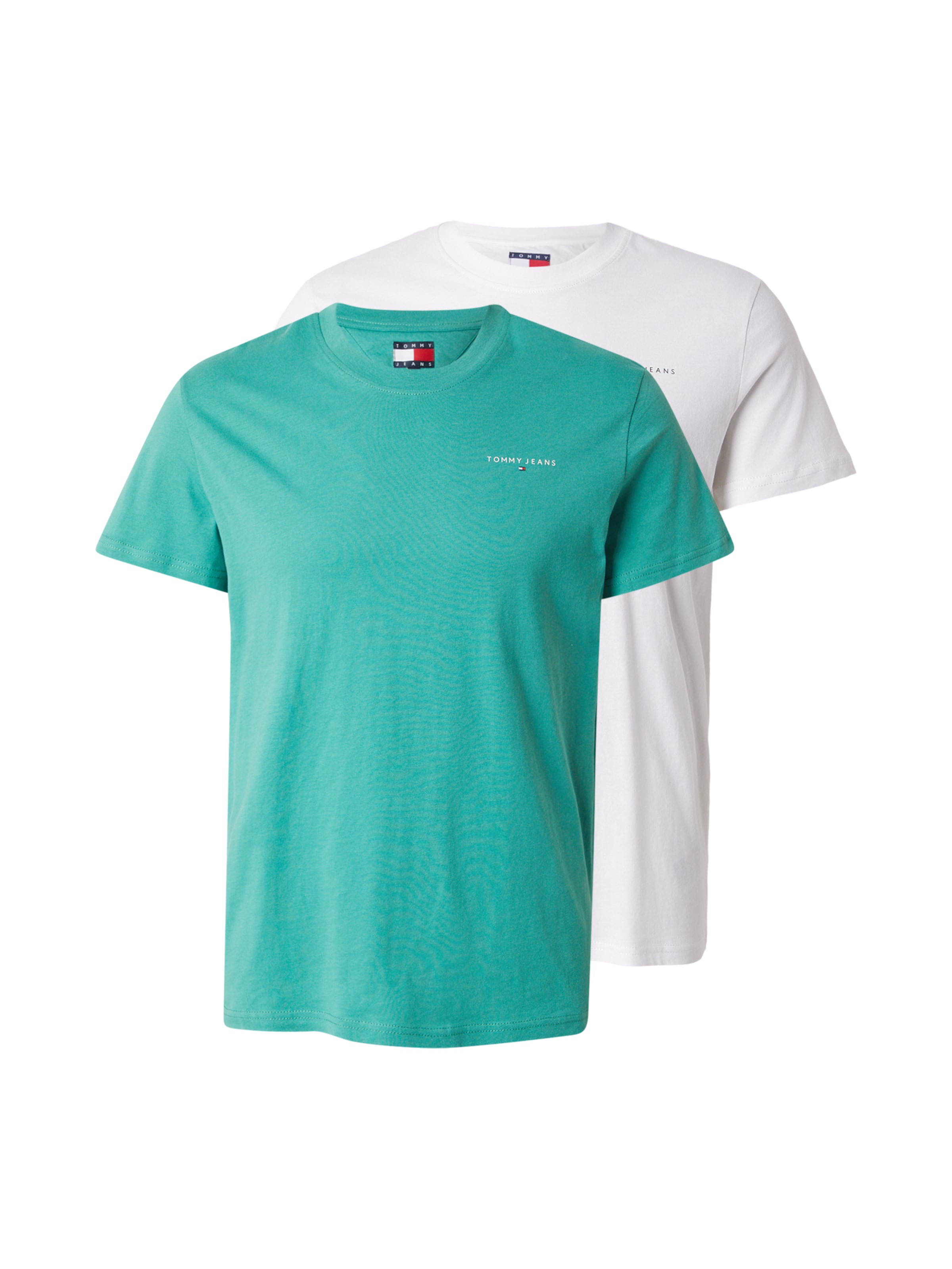 smaragd / fehér Tommy Jeans Póló, Termék nézet