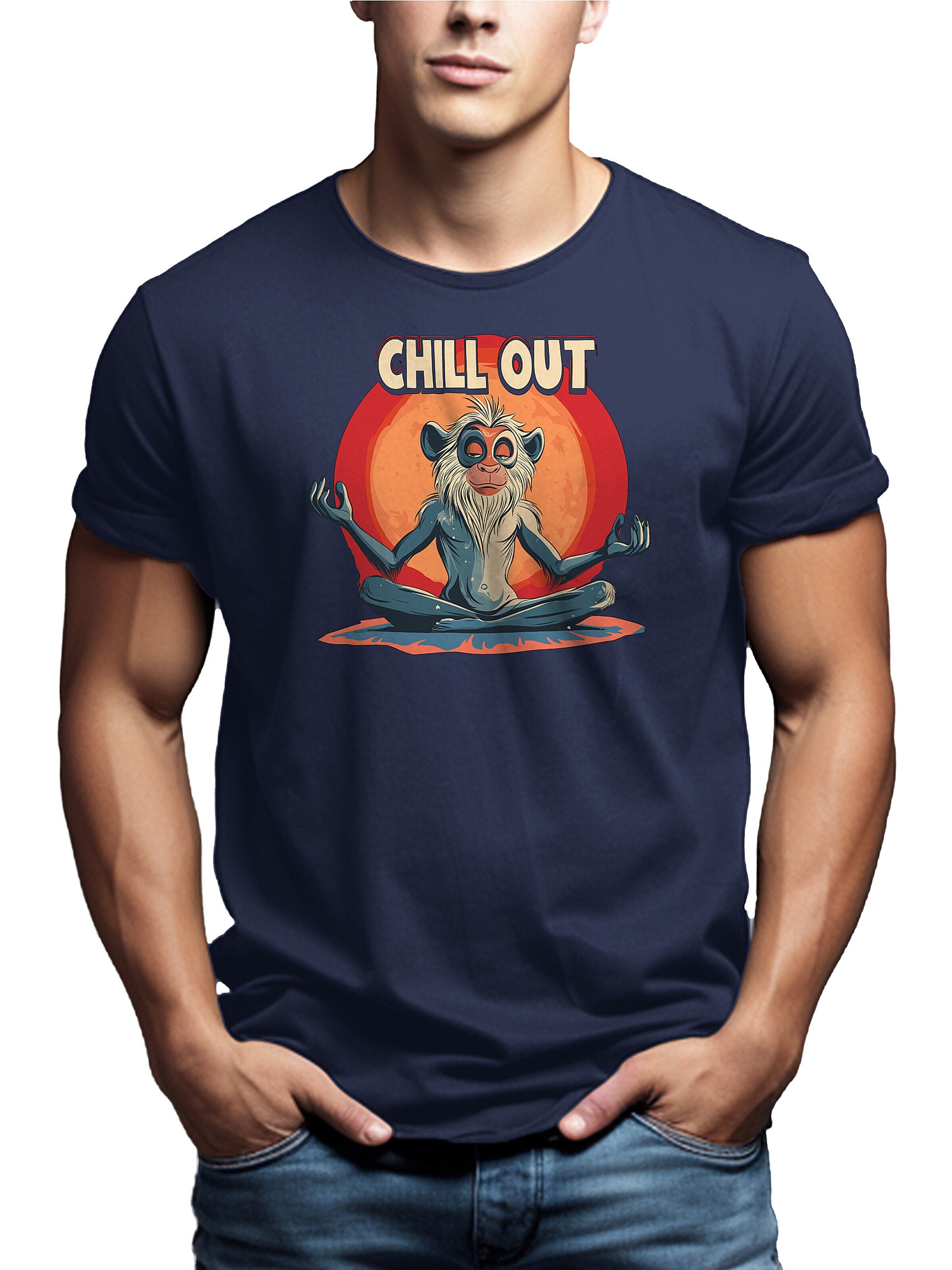 MAKAYA Shirt 'Ruf Chill' in Blue