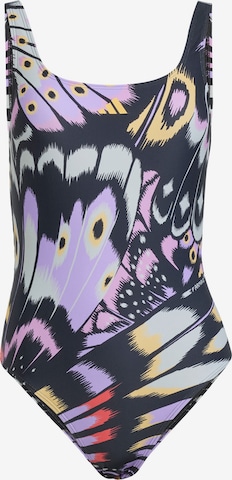 ADIDAS SPORTSWEAR - Bustier Bañador de natación 'x Farm' en lila: frente