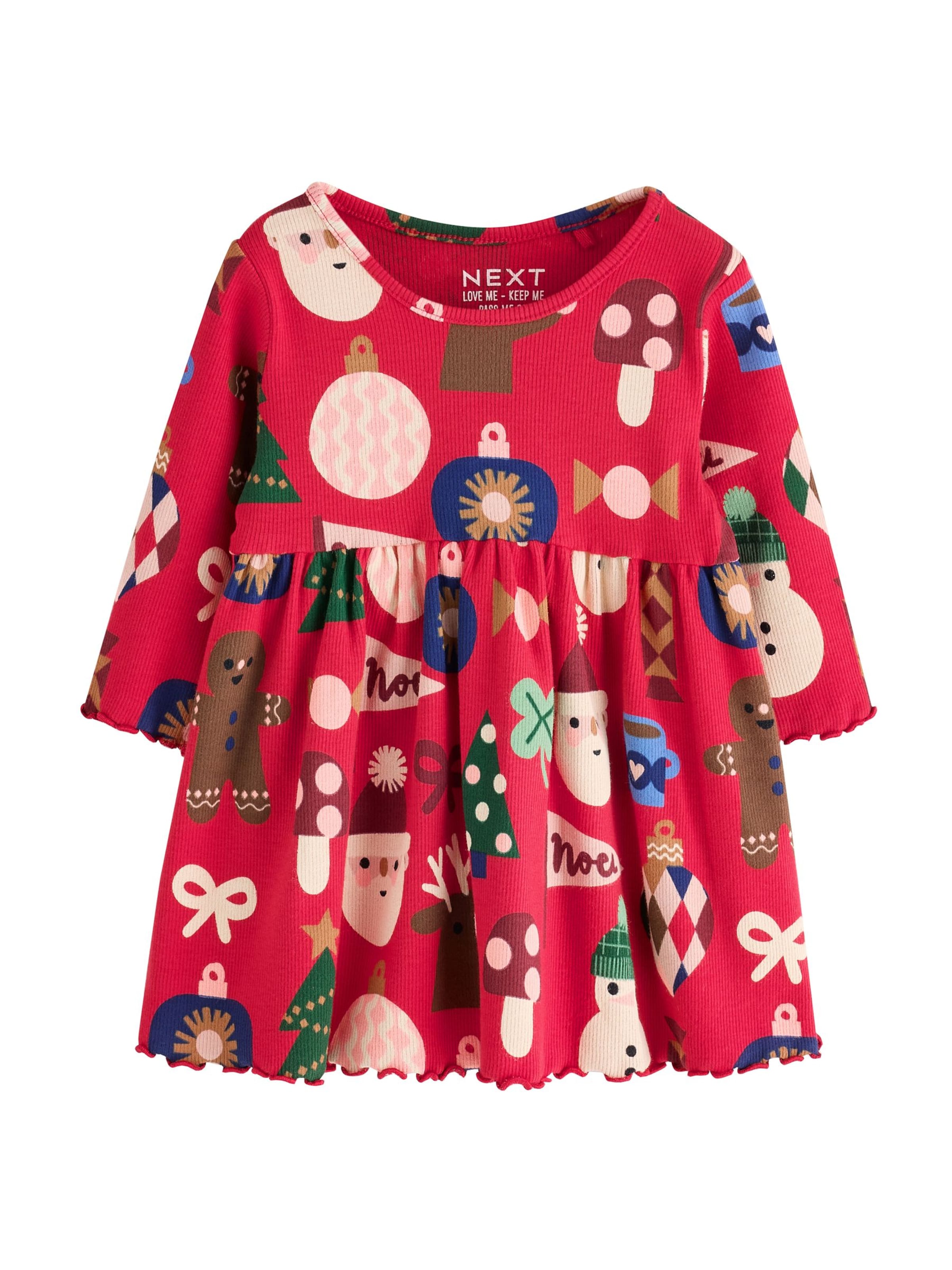 Next - Vestido 'Christmas' en rojo: frente