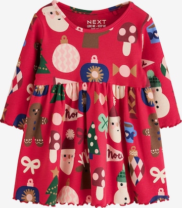 Abito 'Christmas' di Next in rosso: frontale