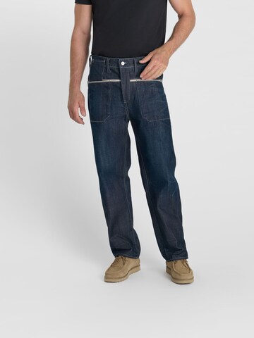 Le Temps Des Cerises Regular Jeans in Blauw: voorkant