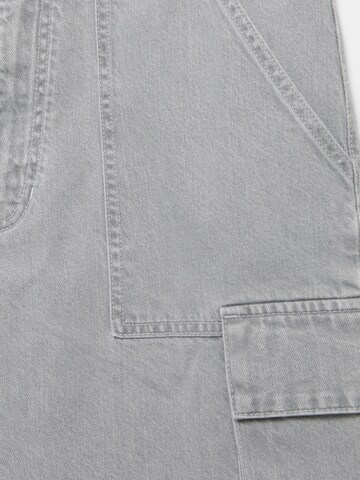 Pull&Bear Baggy Džíny s kapsami – šedá