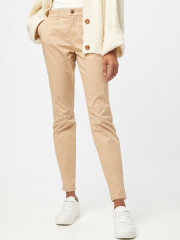 ONLY - Slimfit Pantalón chino 'ONLPARIS' en beige: frente