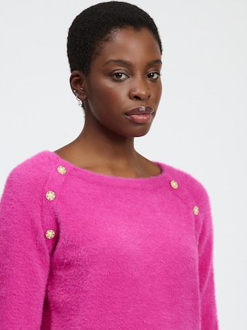 Influencer Sweter w kolorze różowy