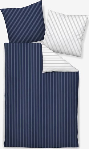 JANINE Duvet Cover in Blue: front