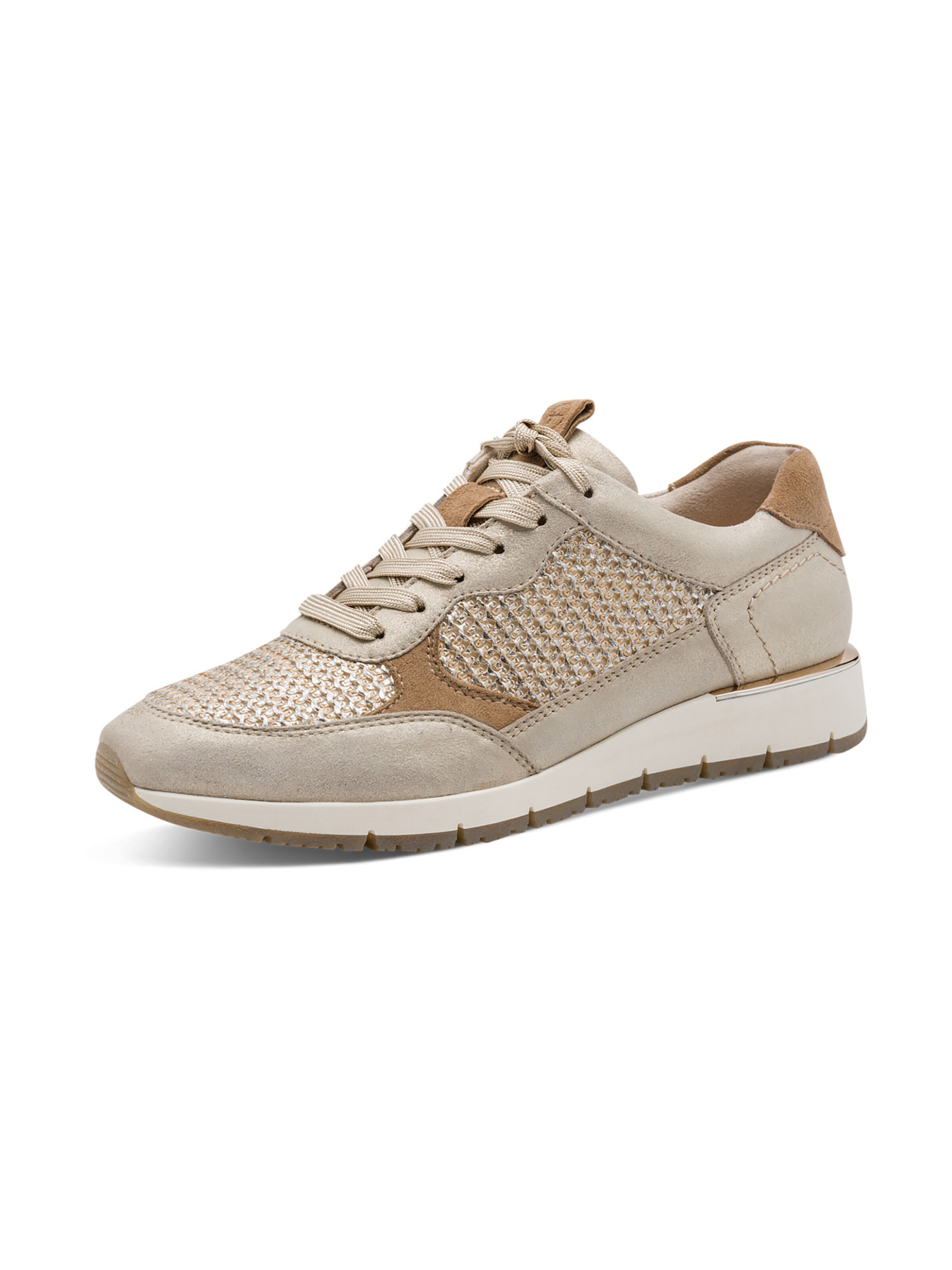 Tamaris Sneakers laag ' 1-23748-46 ' in Beige: voorkant