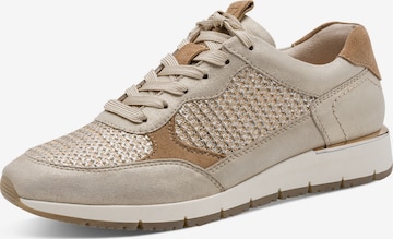 Baskets basses ' 1-23748-46 ' Tamaris en beige : devant