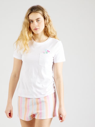 ONLY T-shirt 'POLLY' i vit: framsida