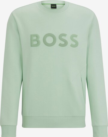 BOSS Green Sweatshirt 'Salbo' in Grün: predná strana