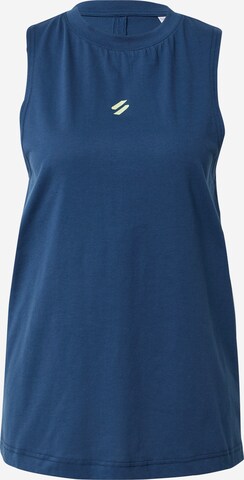Superdry Sports Top in Blue: front
