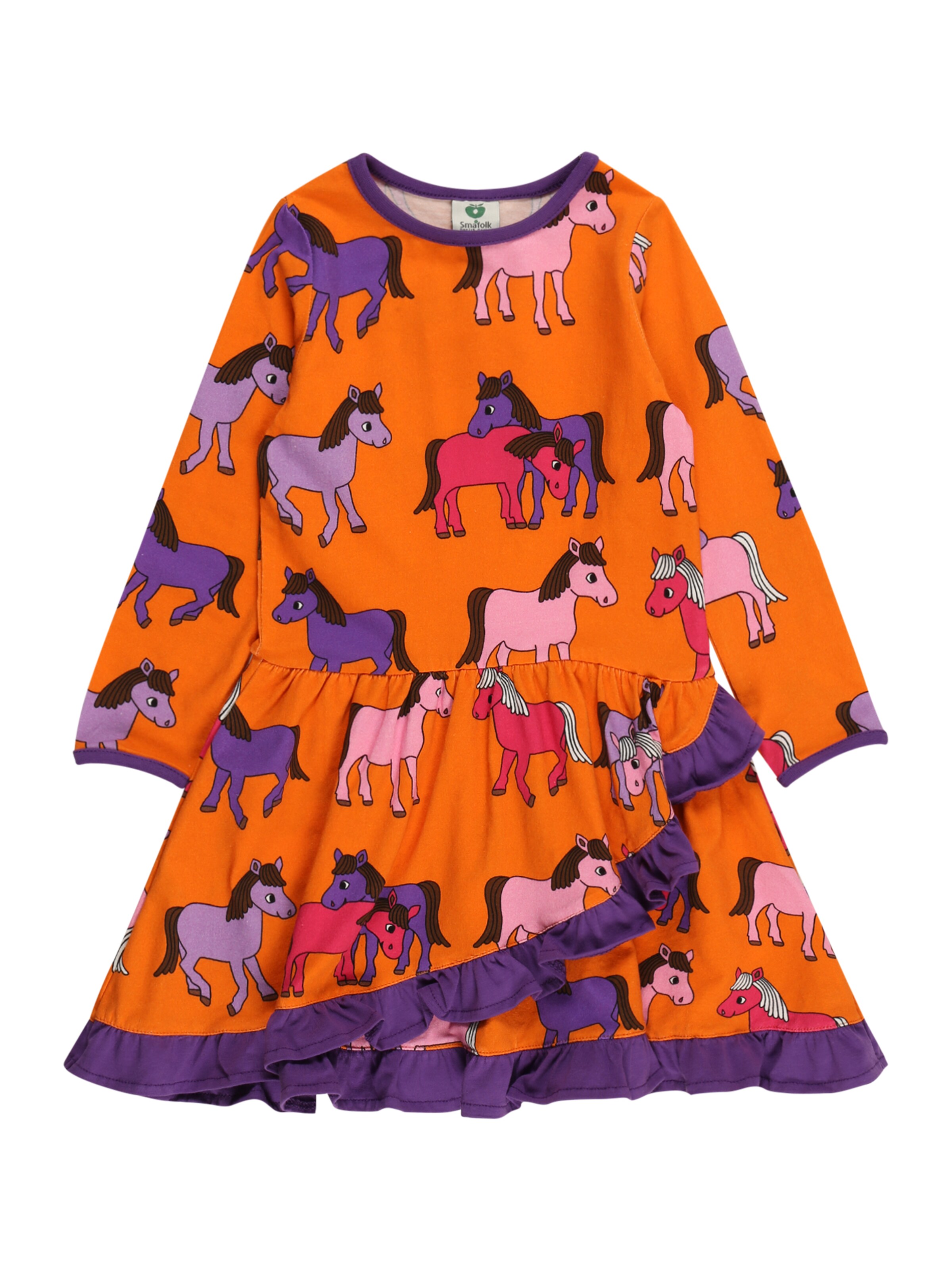 Kinder Kids (Gr. 92-140) Småfolk Kleid 'Horse' in Orange - PY36590 Kinder Kids (Gr. 92-140) Småfolk Kleid 'Horse' in Orange - PY36590