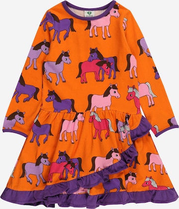 Småfolk Kleid 'Horse' in Orange: predná strana