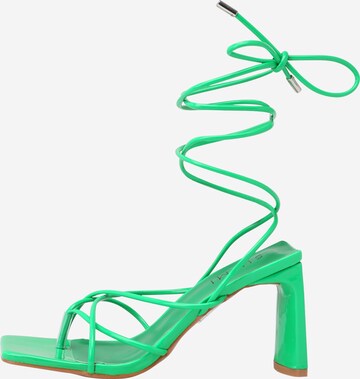 Simmi London T-Bar Sandals 'RHIA' in Green