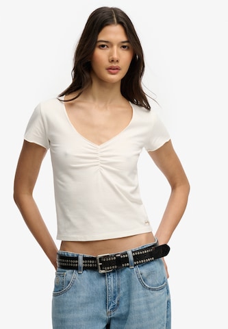 T-shirt Superdry & Co en blanc : devant