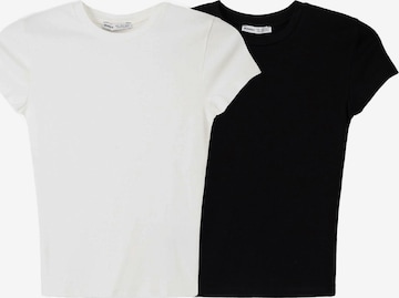 Bershka Tričko – černá: přední strana