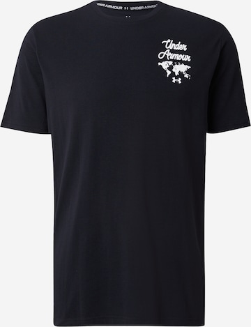 T-Shirt fonctionnel UNDER ARMOUR en noir : devant