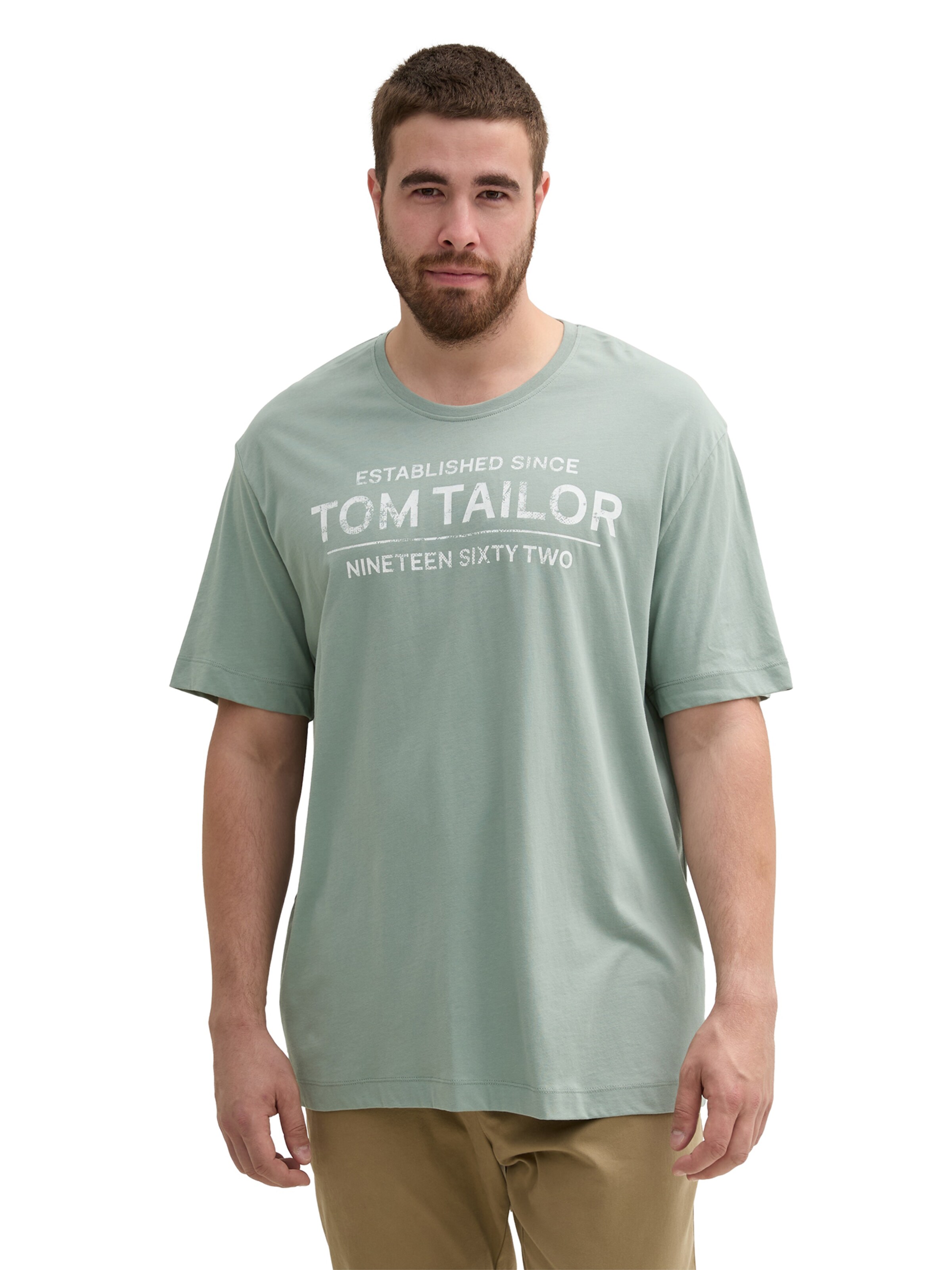 TOM TAILOR Men + Shirt in Green: front