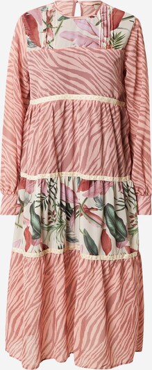 Femi Stories Kleid 'BOHA' in grün / rosé / altrosa / weiß, Produktansicht