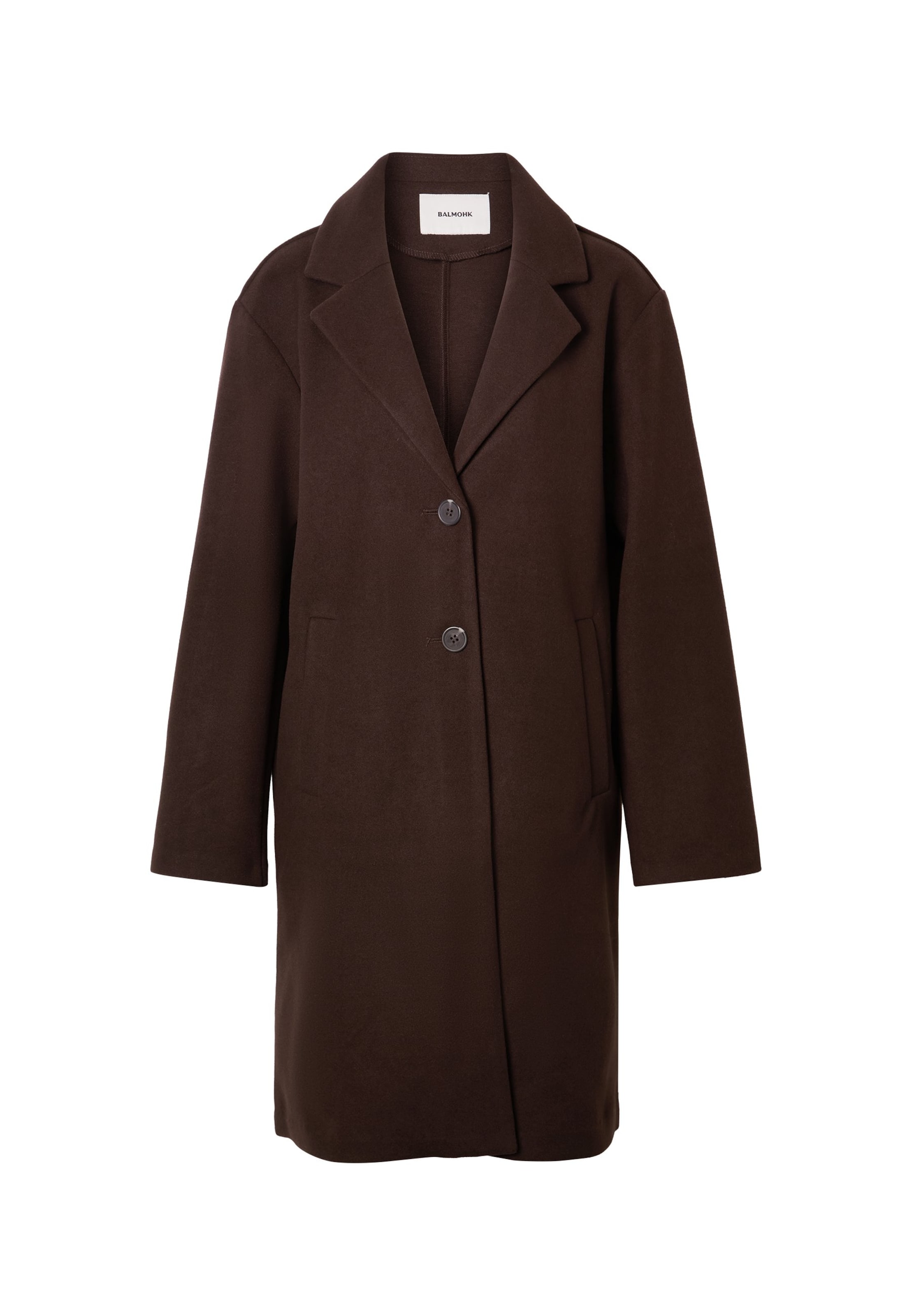 Manteau mi-saison BALMOHK en marron : devant
